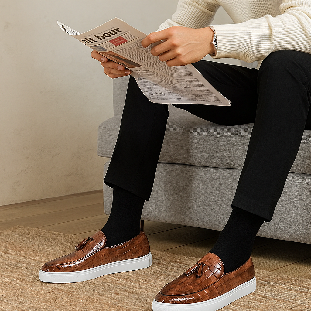 BOSS™ Croc Prestige - Luxe Tassel Loafers